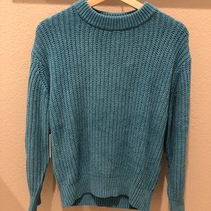 WILFRED Chenille Sweater in Palace Blue